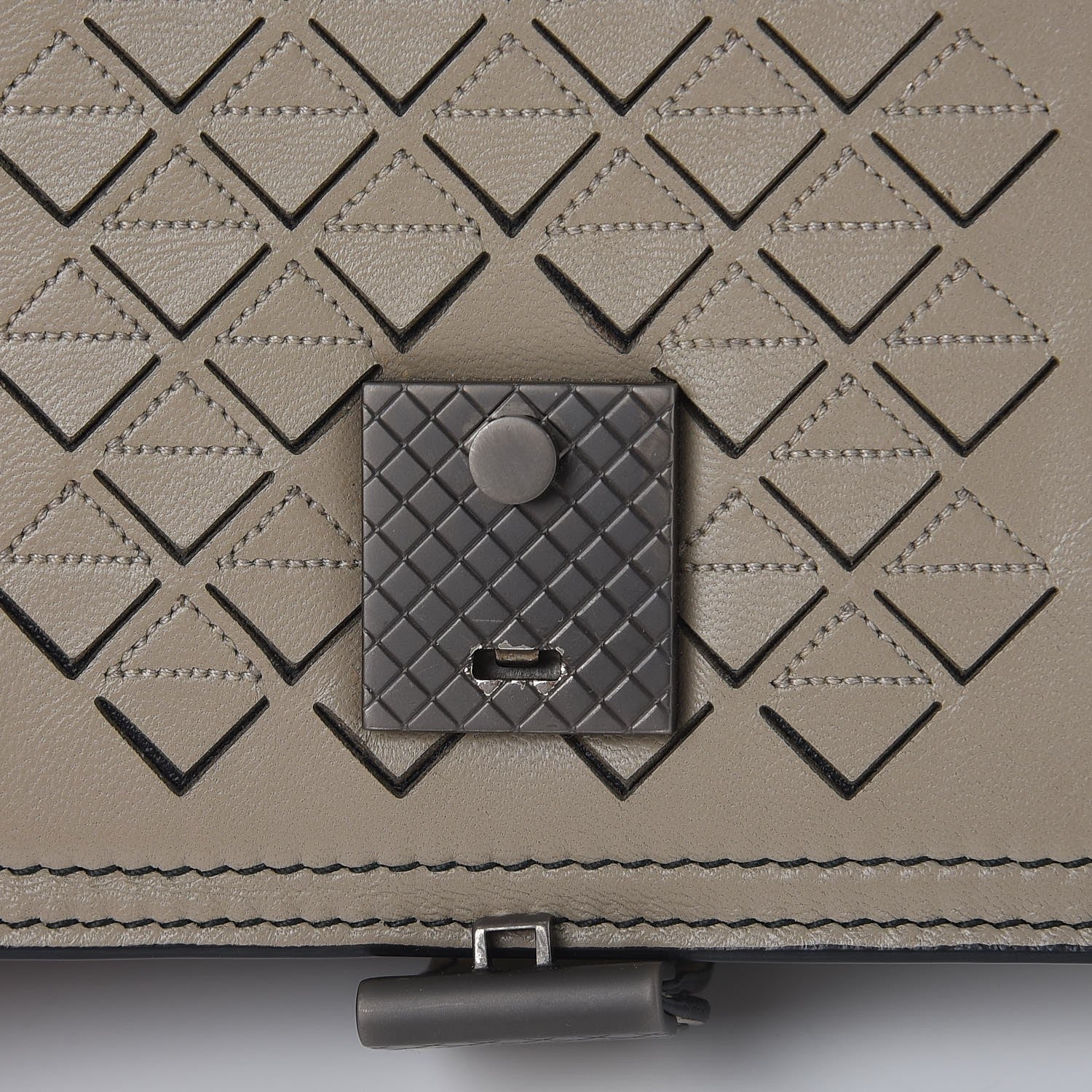 Bottega Veneta Nappa Intrecciato Small Runway Shoulder Bag Steel 8 of 10