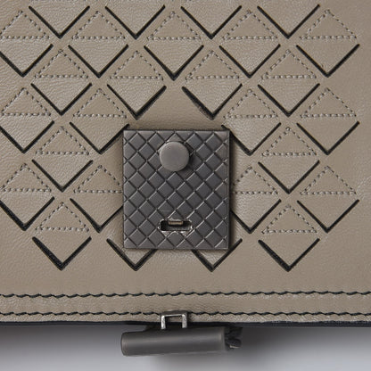 Bottega Veneta Nappa Intrecciato Small Runway Shoulder Bag Steel 8 of 10