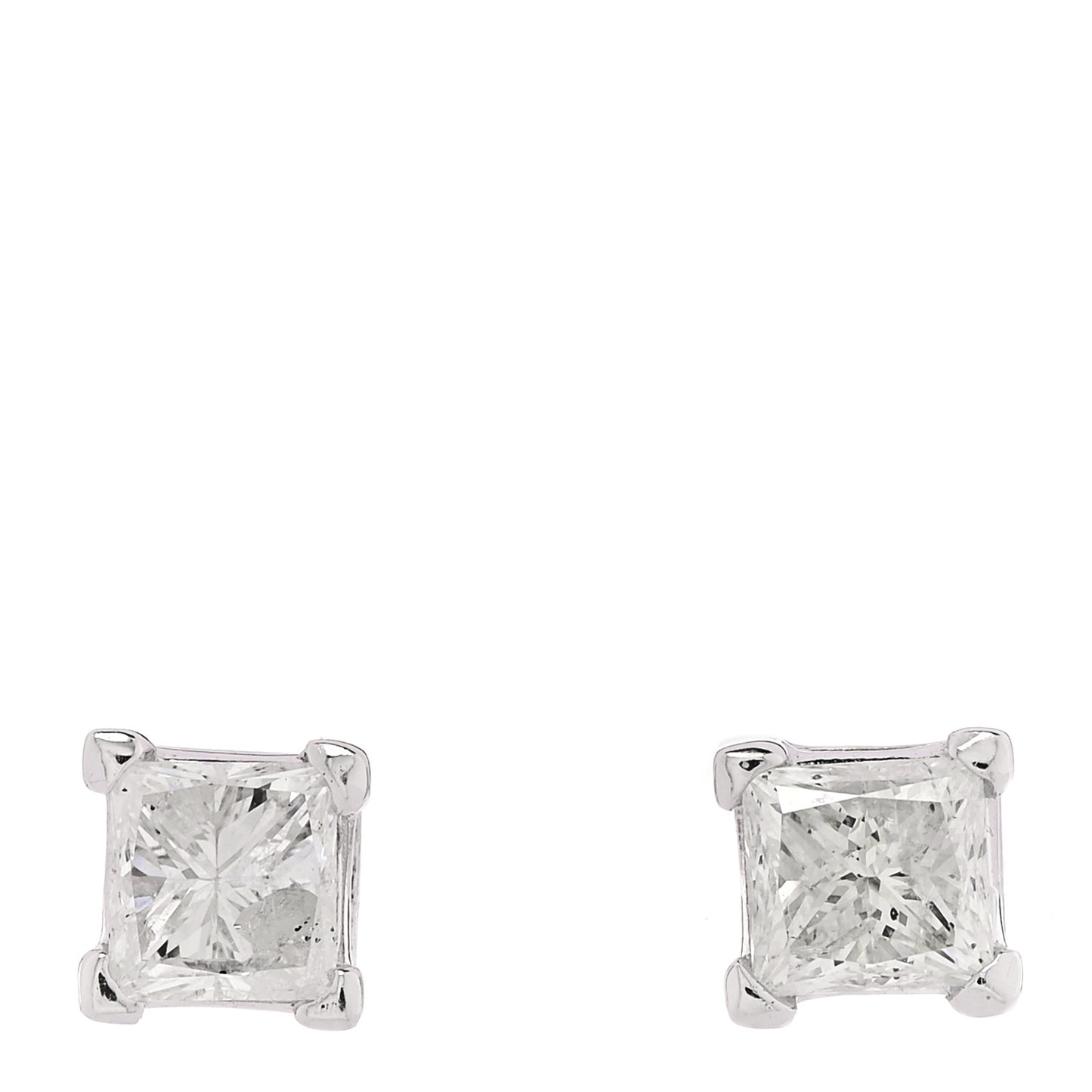 PARKER & WEST BY FASHIONPHILE 14K White Gold Diamond 3.75ctw  Earrings