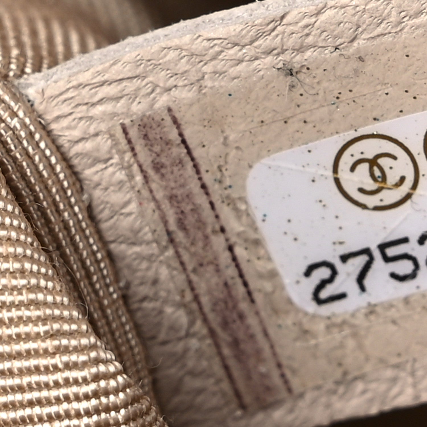 Chanel Grained Calfskin Small Chevron Chic Top Handle Flap Beige 7 of 17