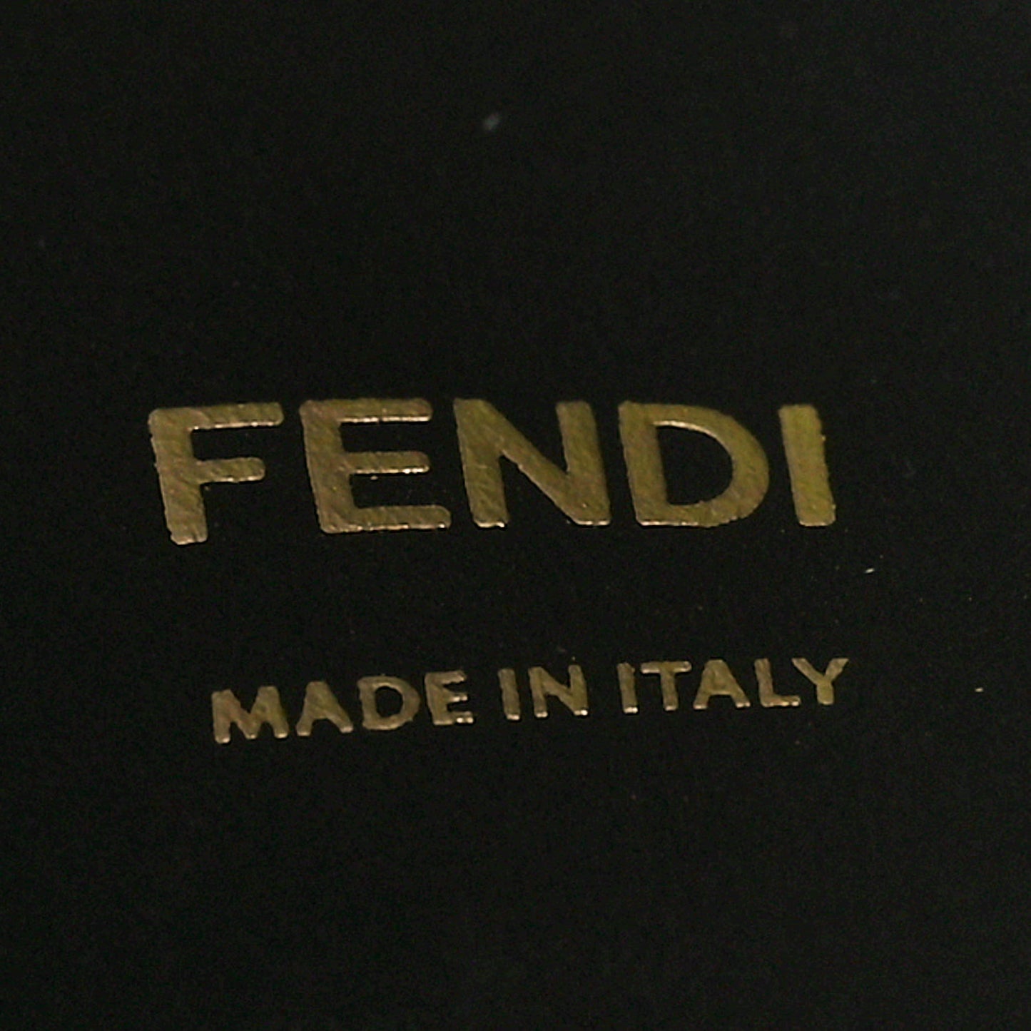 TPU FF Vitello Century F is Fendi Kan I Shoulder Bag Black