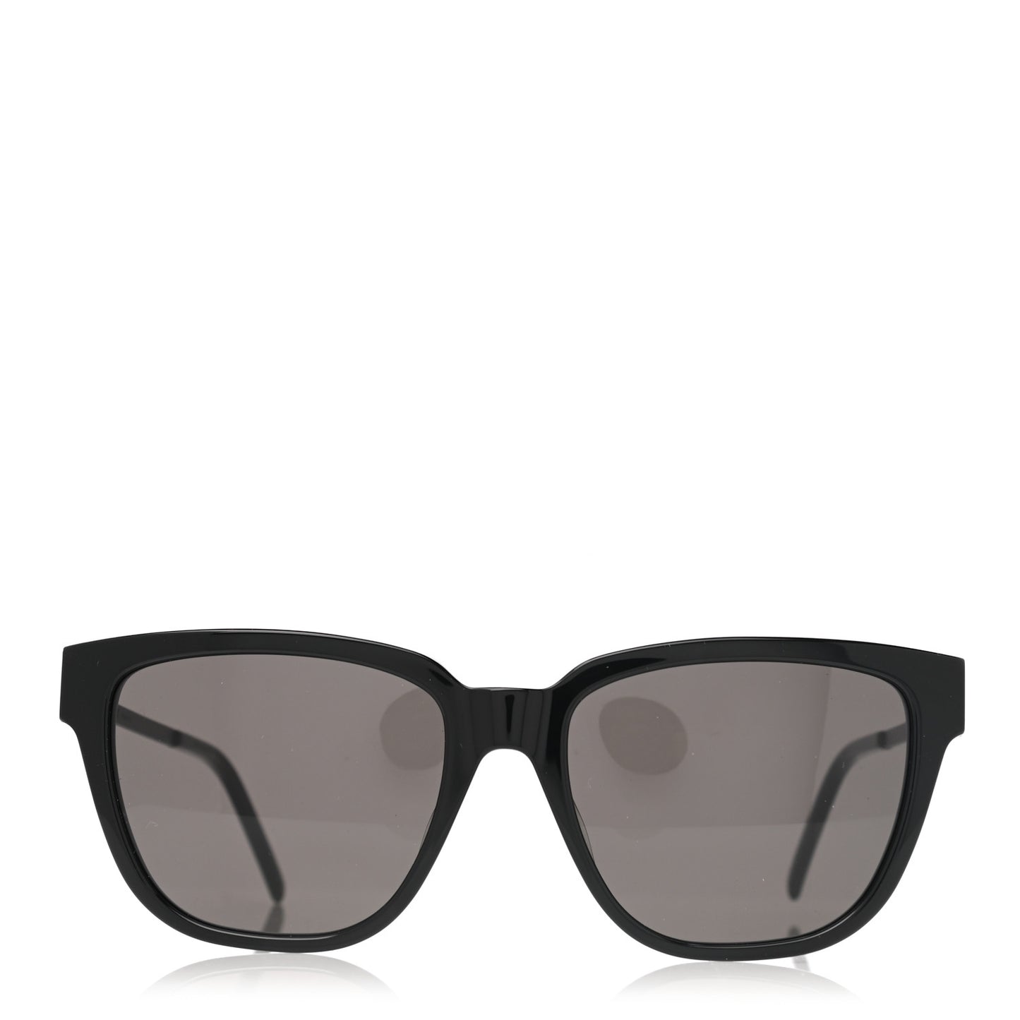 Square Acetate Metal SLM48S Sunglasses Black