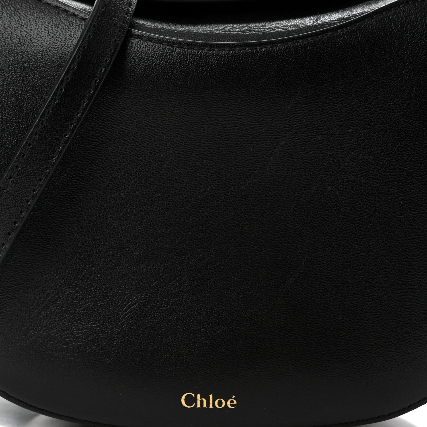 Chloe Small Grain Calfskin Kiss Bag Black 6 of 8