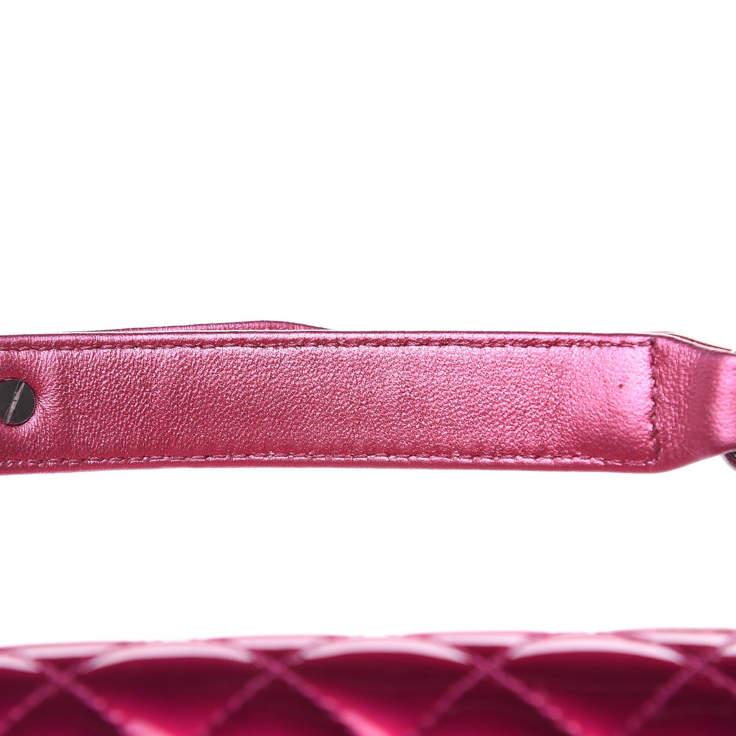 Chanel Metallic Patent Calfskin Quilted Medium Boy Flap Pink 13 of 14