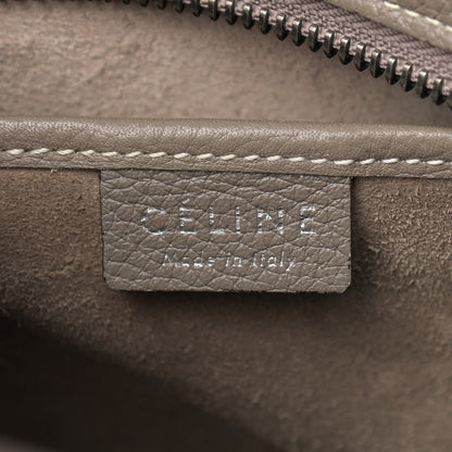 Celine Drummed Calfskin Nano Luggage Souris 6 of 12
