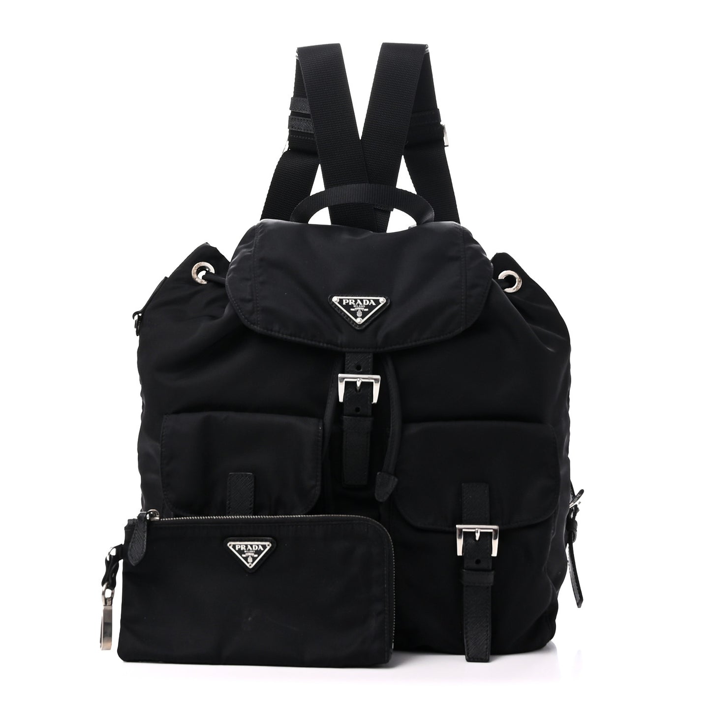 Nylon Vela Medium Backpack Black