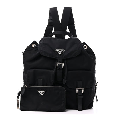 Prada Nylon Vela Medium Backpack Black 3 of 10