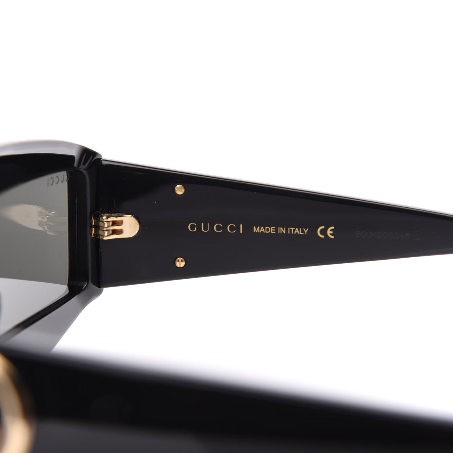 Acetate Rectangular GG0358S Sunglasses Black