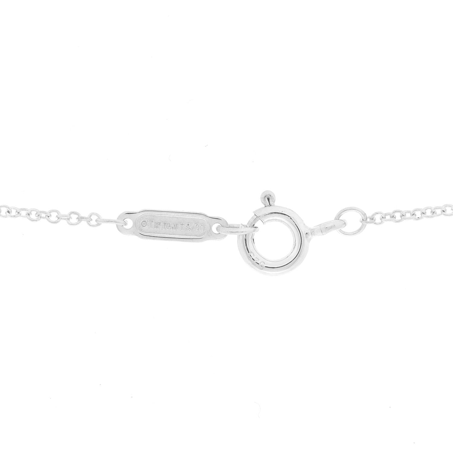 Tiffany Sterling Silver Prasiolite Sparklers Pendant Necklace 5 of 5