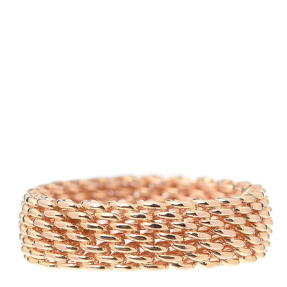 Tiffany 18K Rose Gold Somerset Mesh Ring 52 6 3 of 5