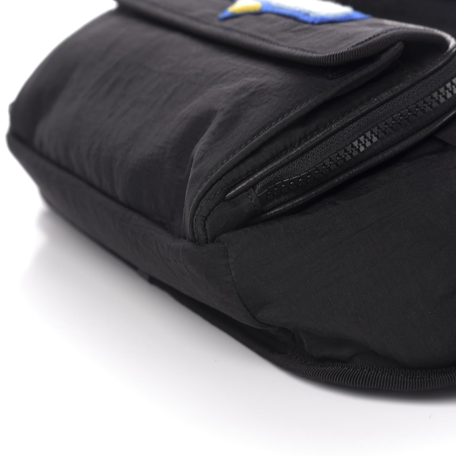 Gucci Nylon 80s Logo Patch Belt Bag Black 9 of 10