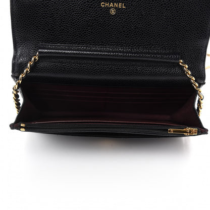 Chanel Caviar Quilted Wallet On Chain WOC Black 5 of 11