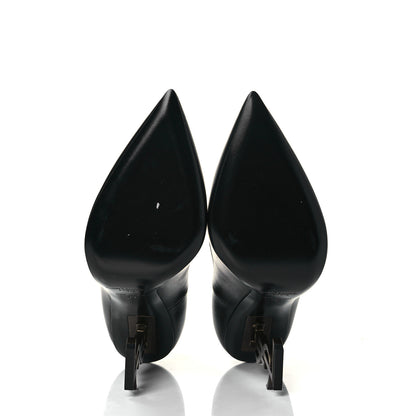 Saint Laurent Calfskin Opyum 110 Pumps 38 Black Gold 5 of 9