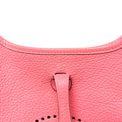 Hermes Taurillon Clemence Allegro Evelyne TPM Rose Azalee Rose Confetti 6 of 11