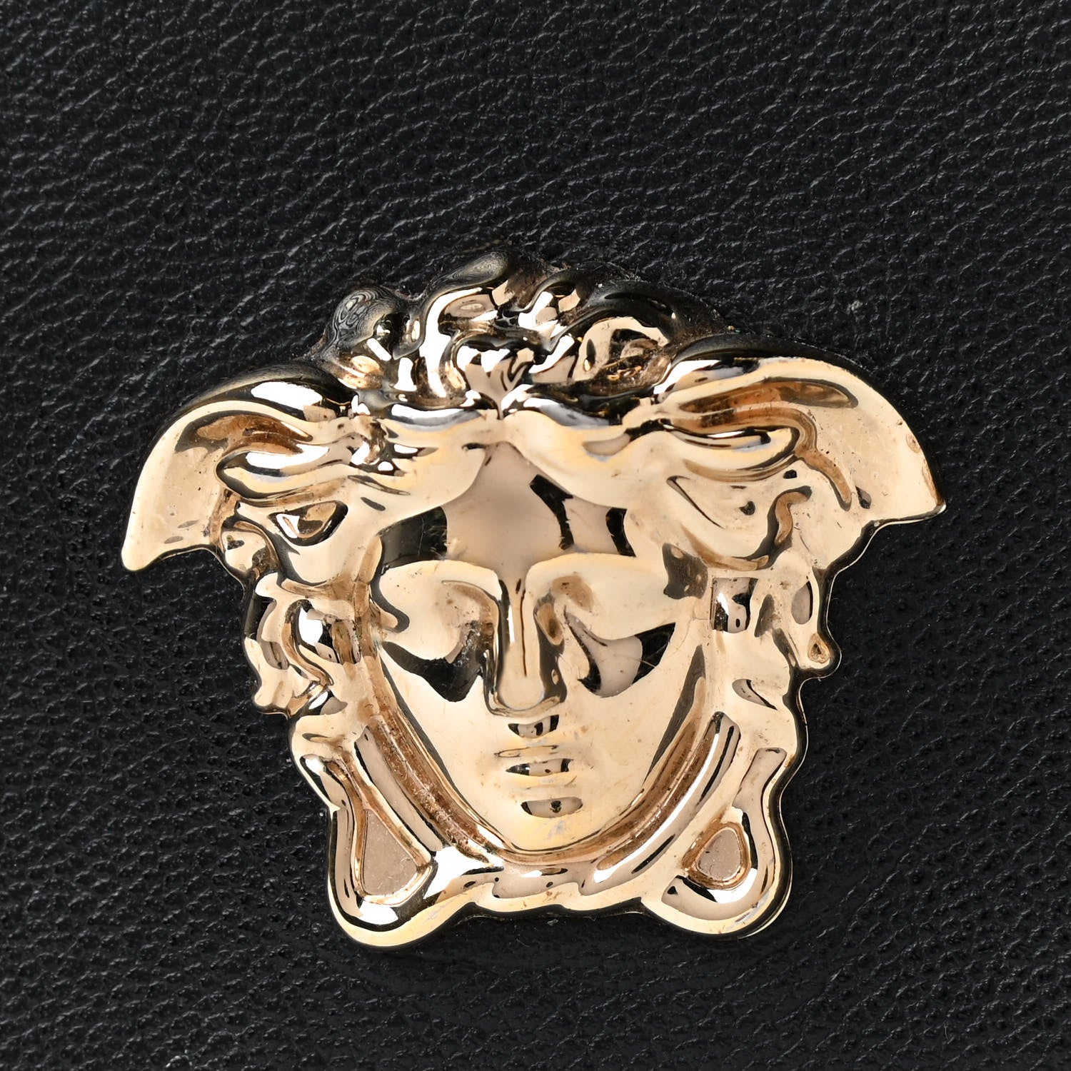 Versace Grained Calfskin Palazzo Chain Evening Bag Black 6 of 6