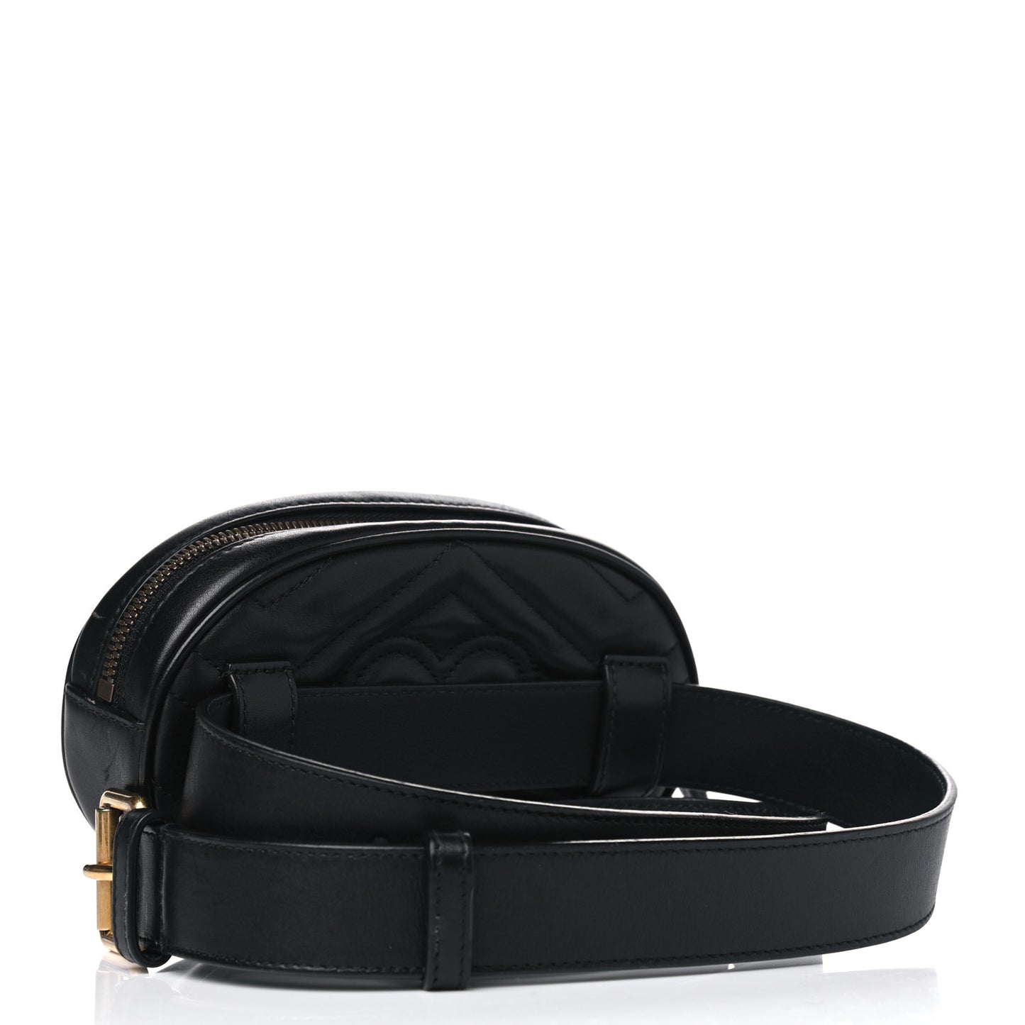 Calfskin Matelasse GG Marmont Belt Bag 75 30 Black