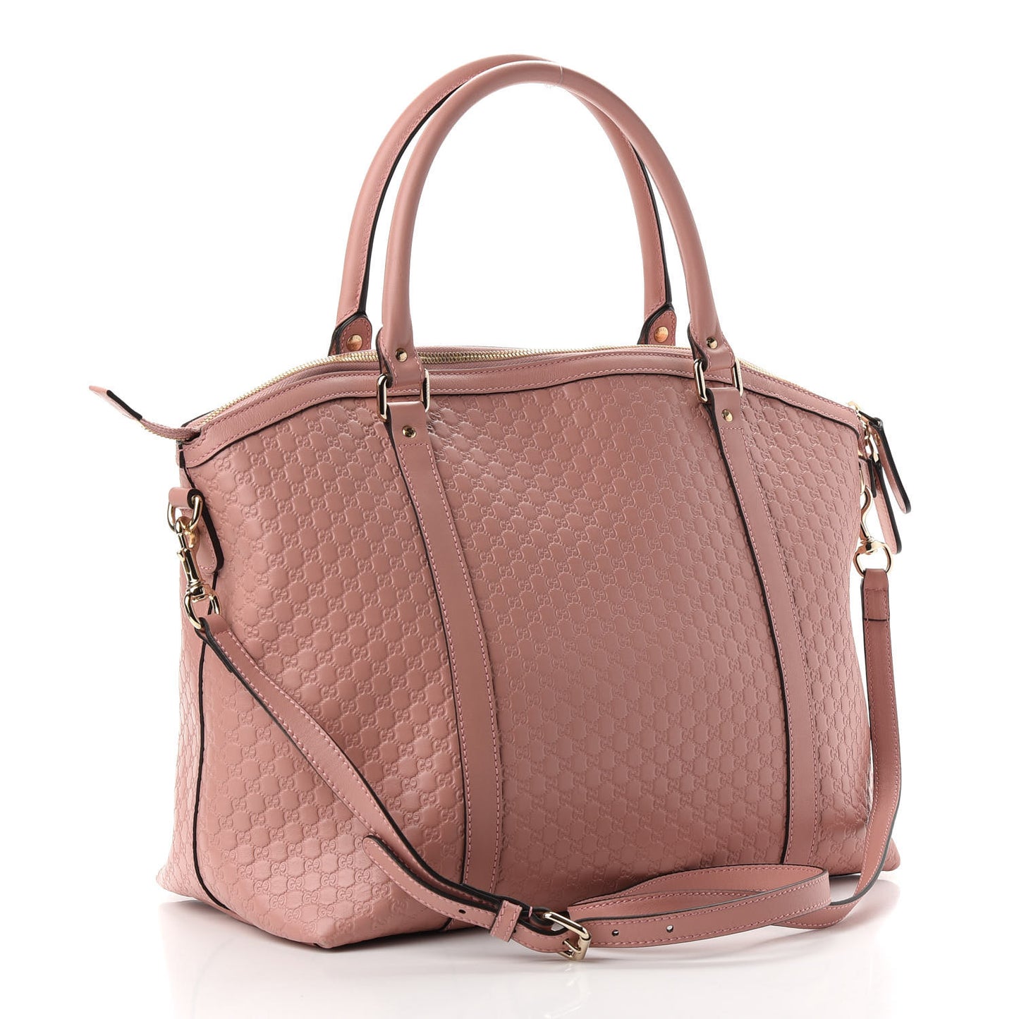 Soft Microguccissima Large Dome Satchel Soft Pink