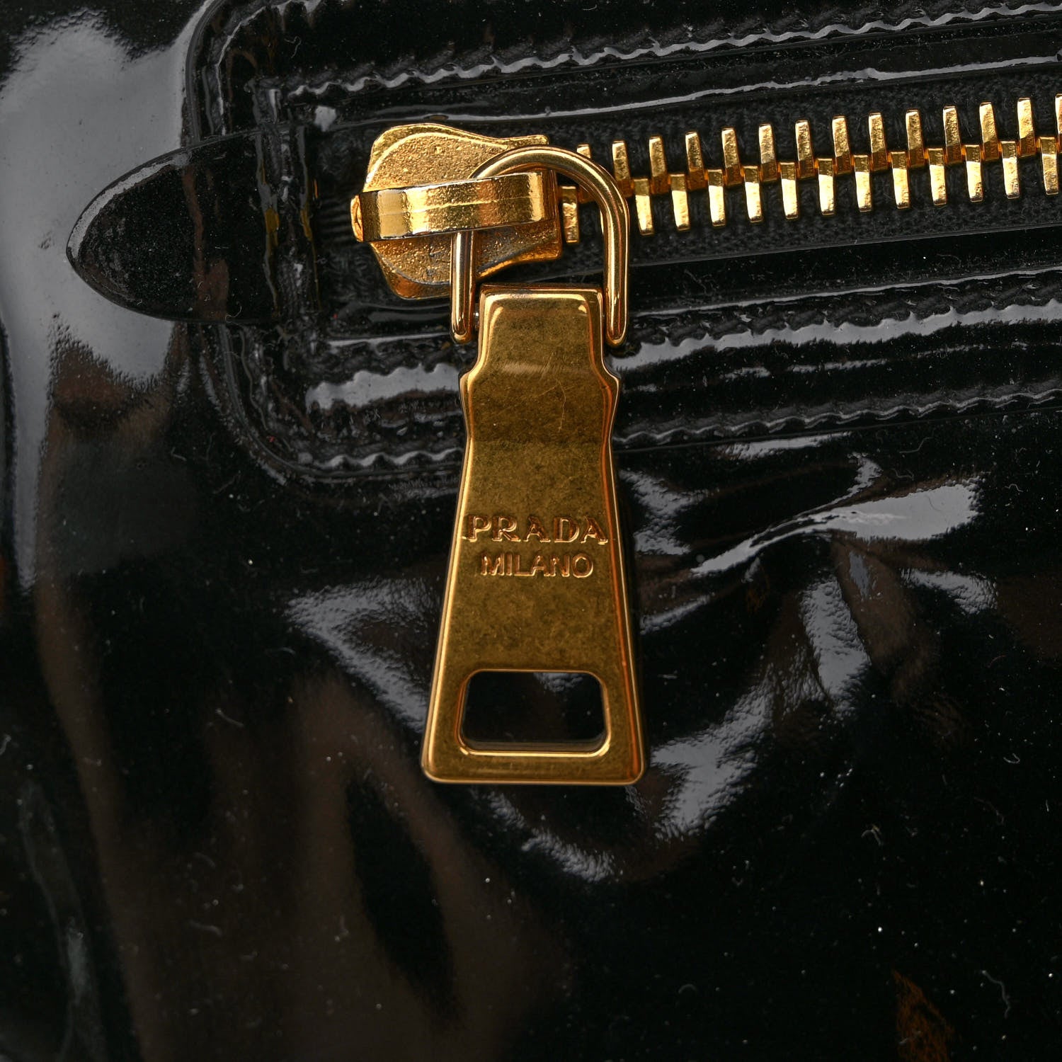 Prada Vernice Shopping Satchel Black 10 of 11