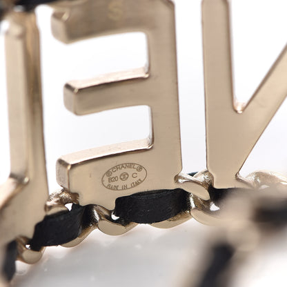 Chanel Lambskin Chain Vintage Allure Bracelet Gold 4 of 5