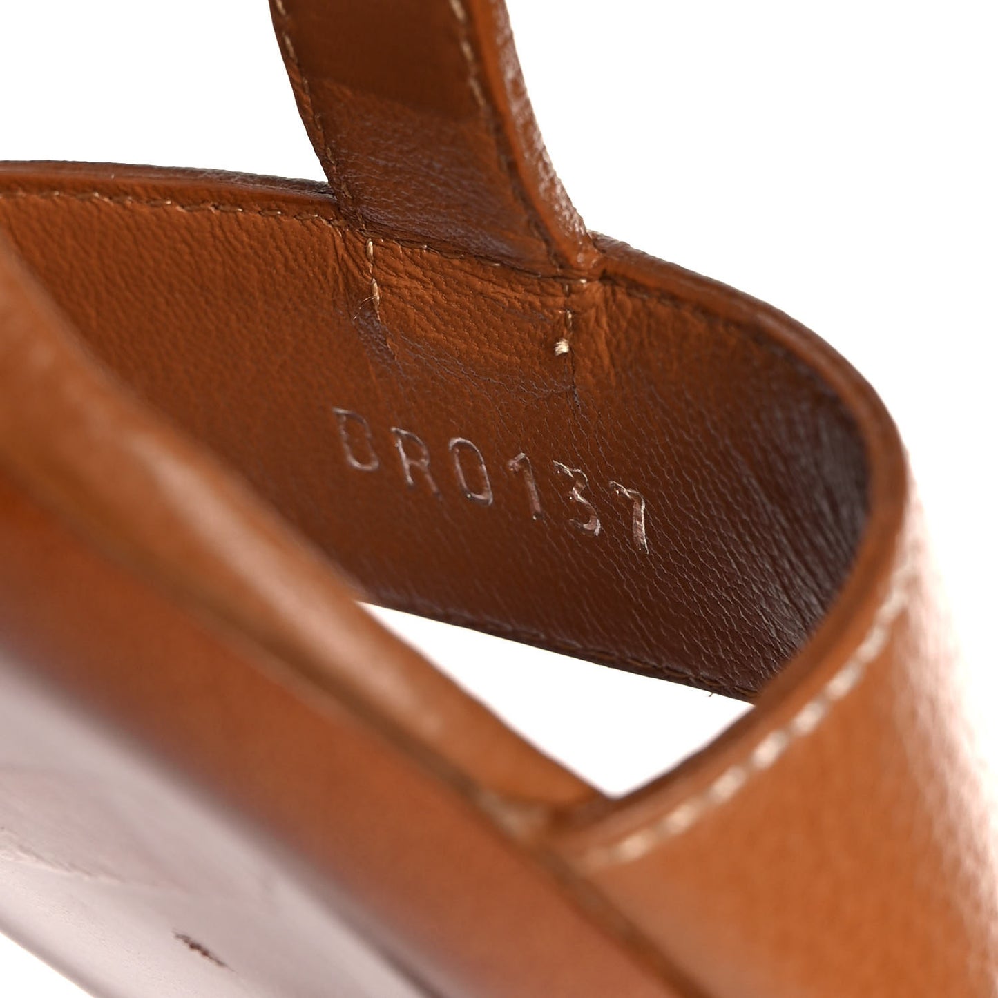 Grained Calfskin New Wave Sandals 37 Brown