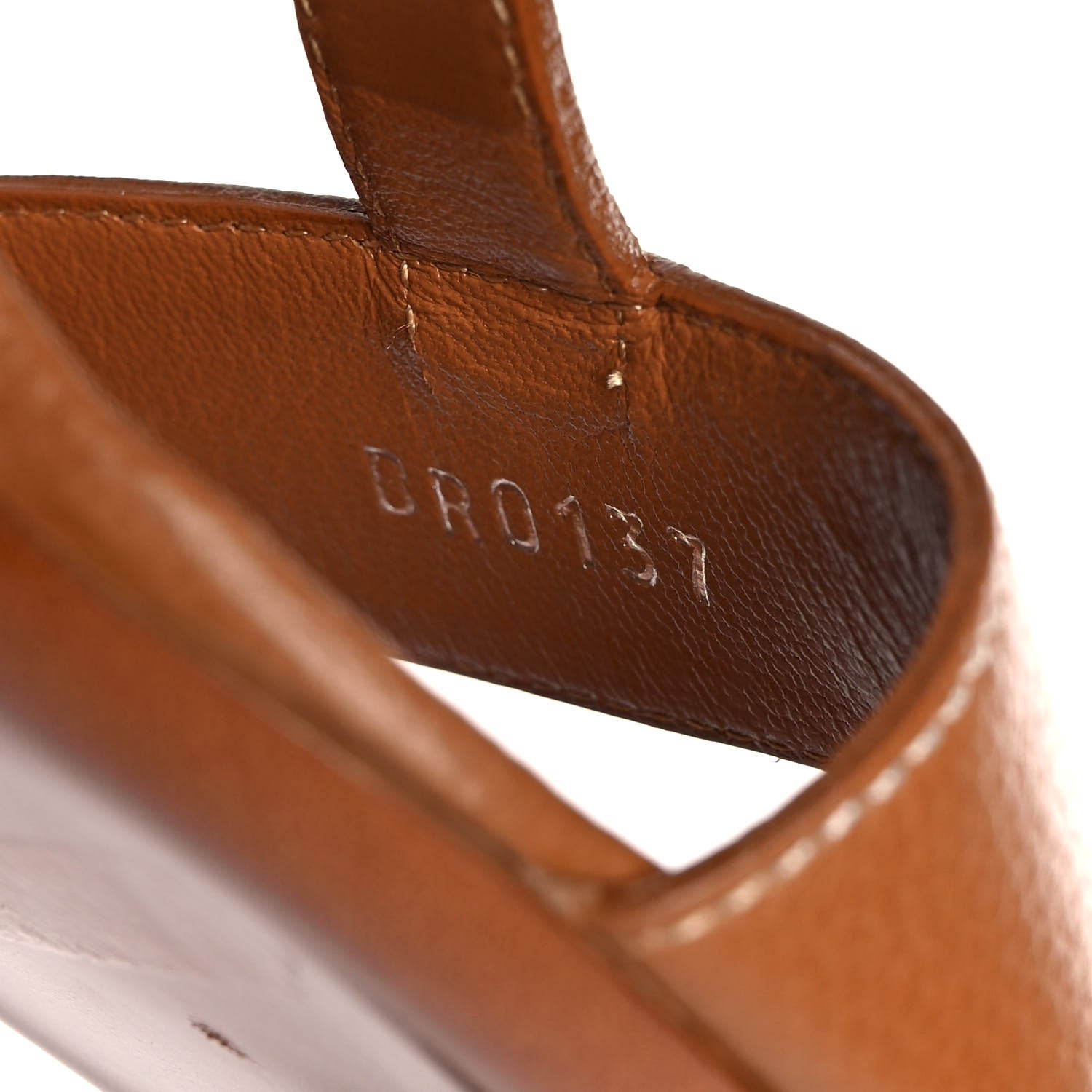 Louis Vuitton Grained Calfskin New Wave Sandals 37 Brown 8 of 9