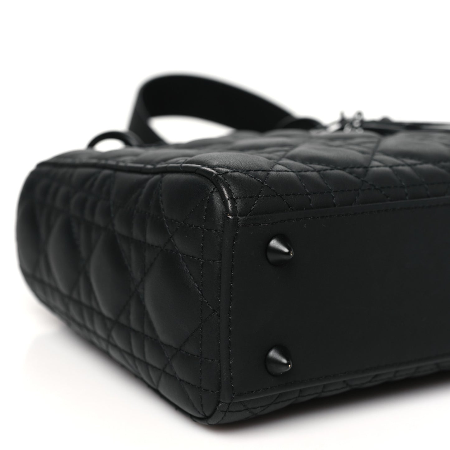 Ultra Matte Calfskin Cannage Small My ABCDior Lady Dior Black