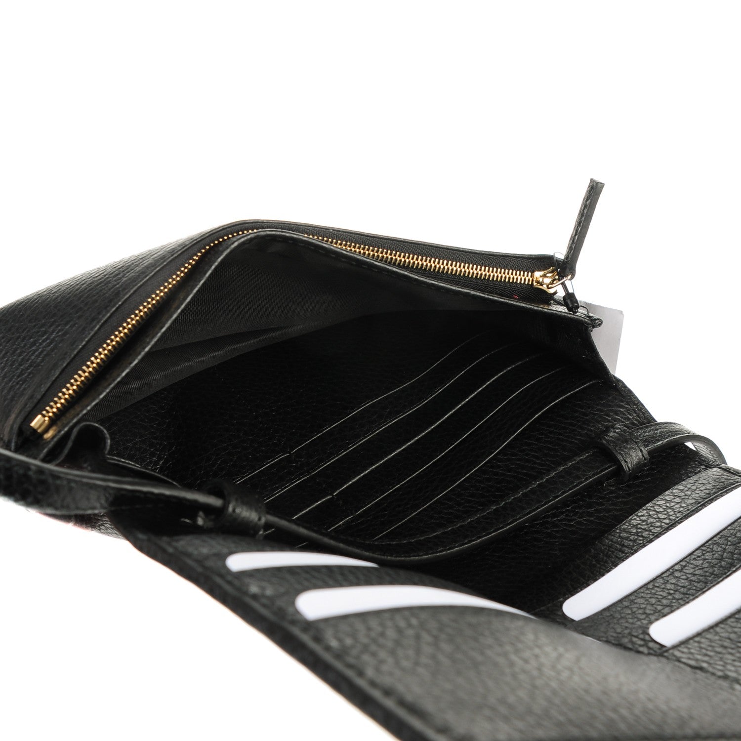 Gucci Dollar Calfskin Mini Swing Wallet Bag Black 5 of 7