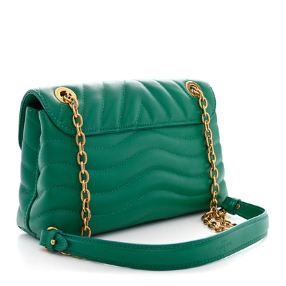 Louis Vuitton Calfskin New Wave Chain Bag MM NM Emerald 3 of 9