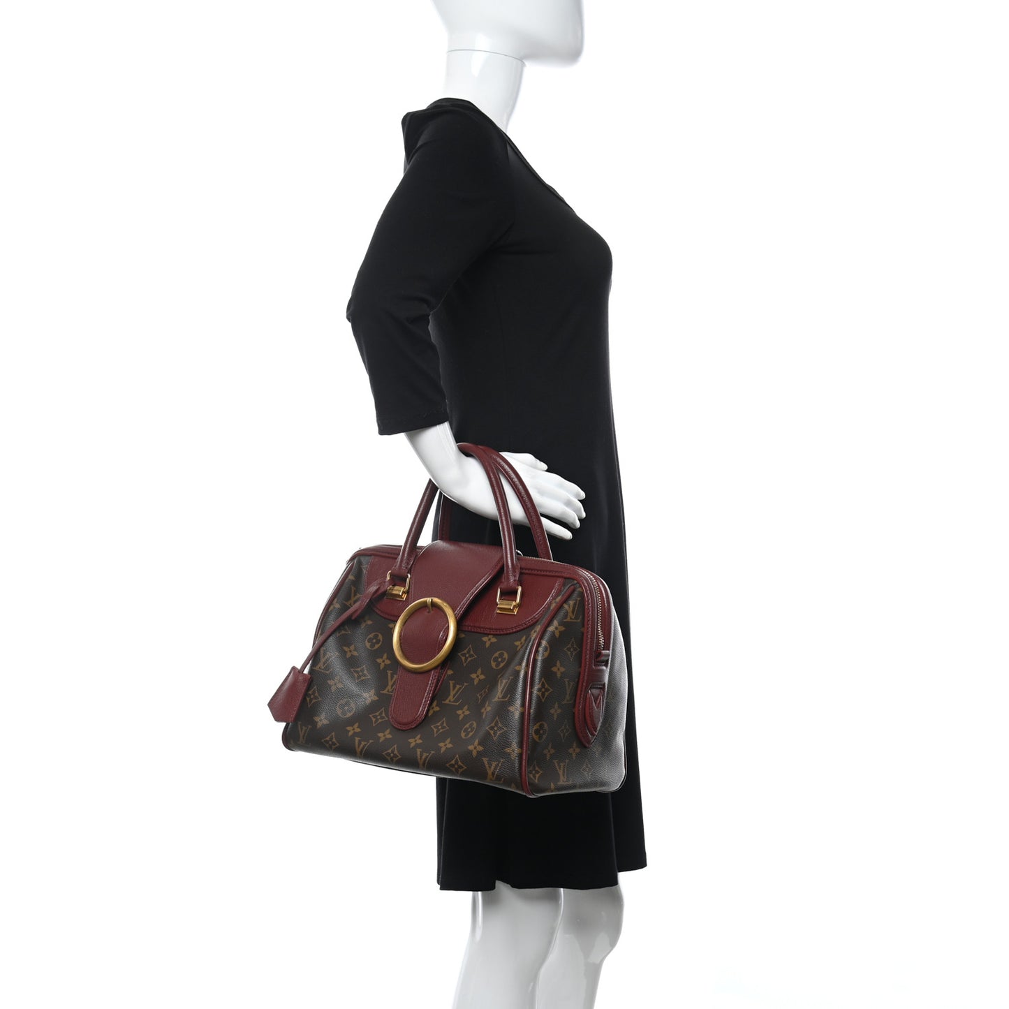 Monogram Golden Arrow Speedy Burgundy