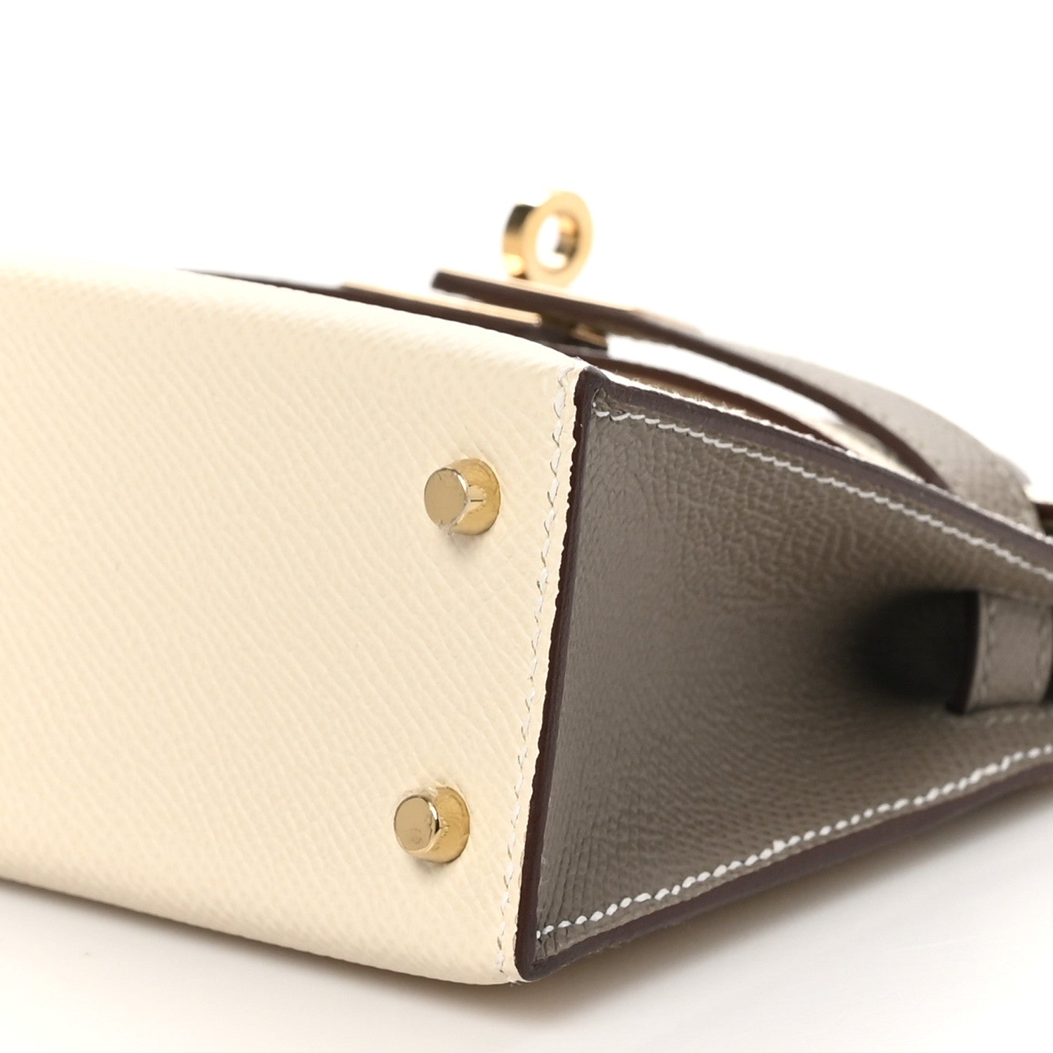 Hermes Epsom Horseshoe Mini Kelly Sellier 20 Craie Gris Asphalte 10 of 13