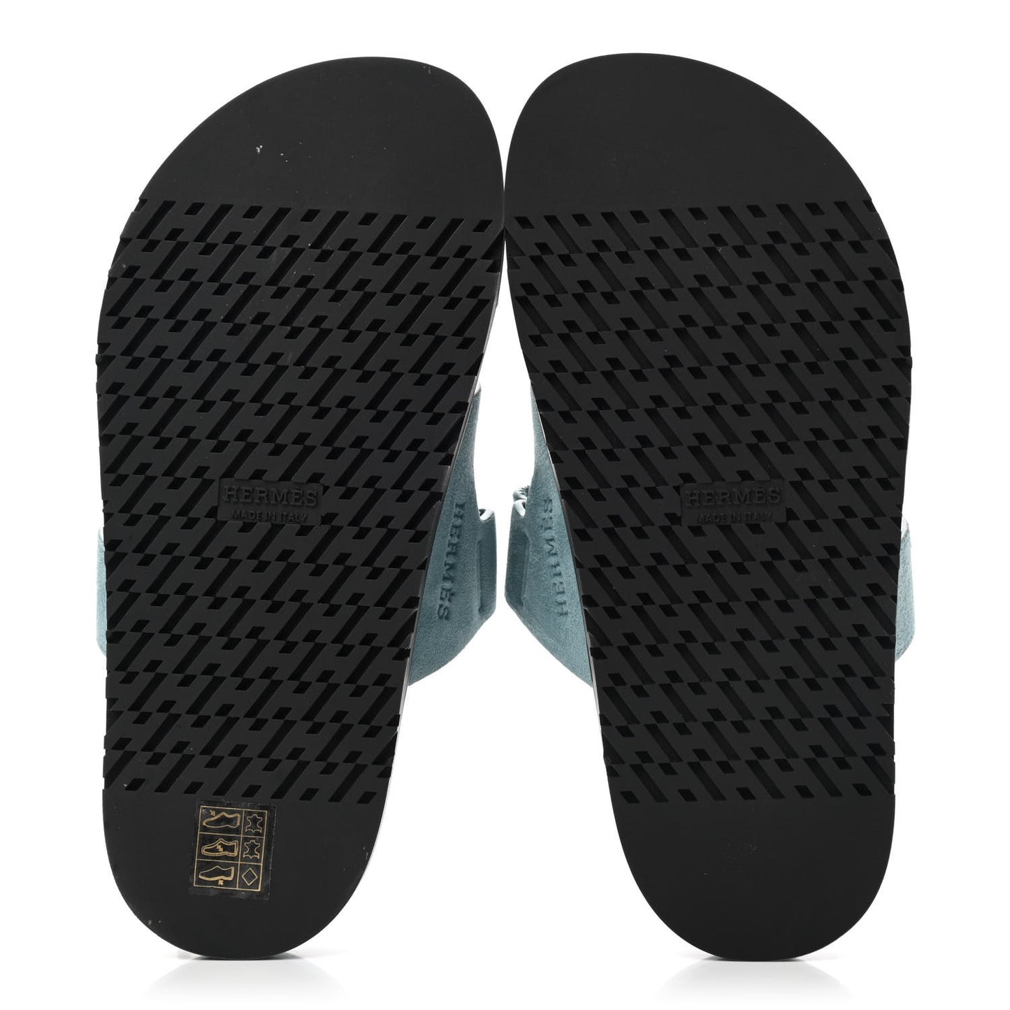 Suede Goatskin Womens Chypre Sandals 36 Vert d'Eau