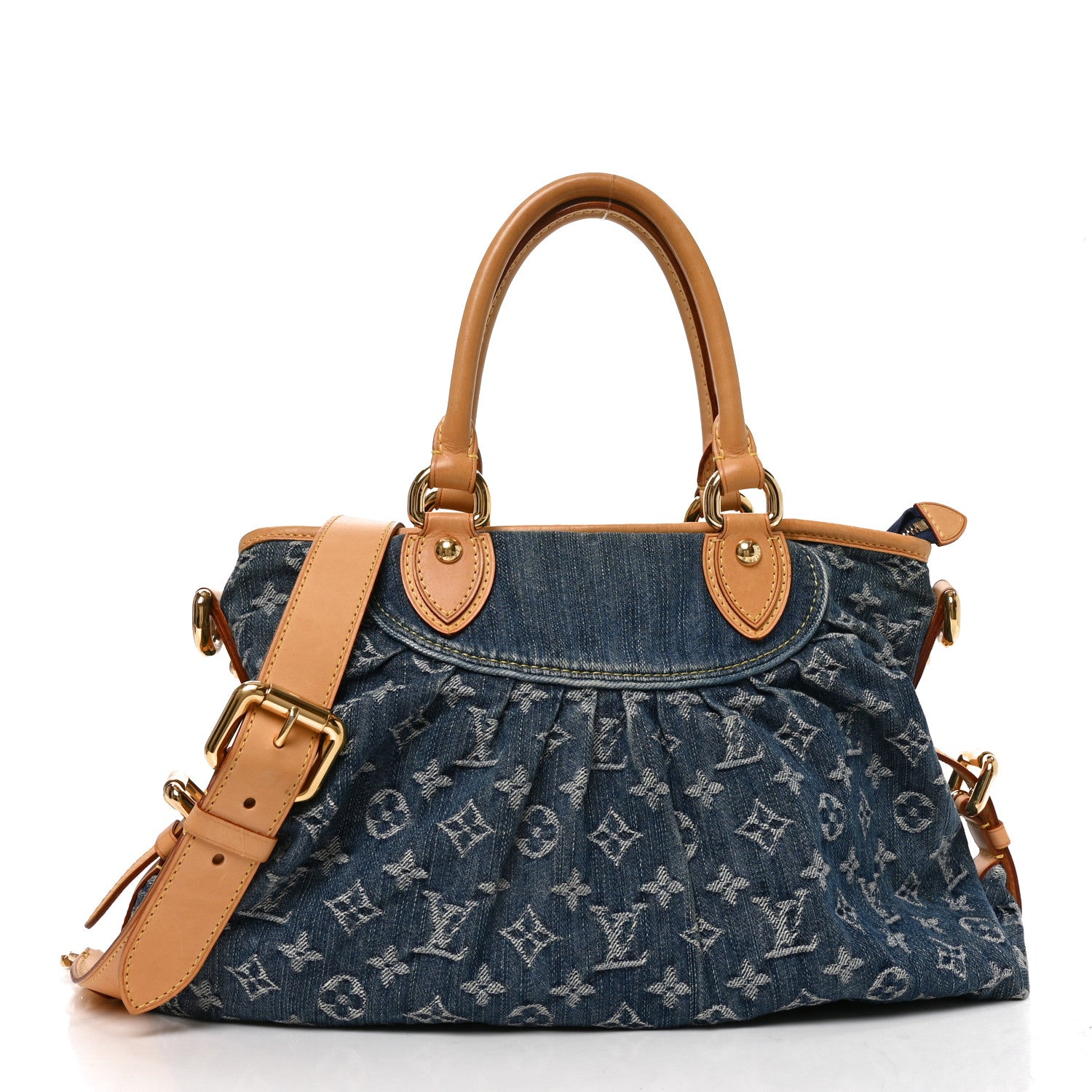 Louis Vuitton Denim Neo Cabby MM Blue 1 of 8
