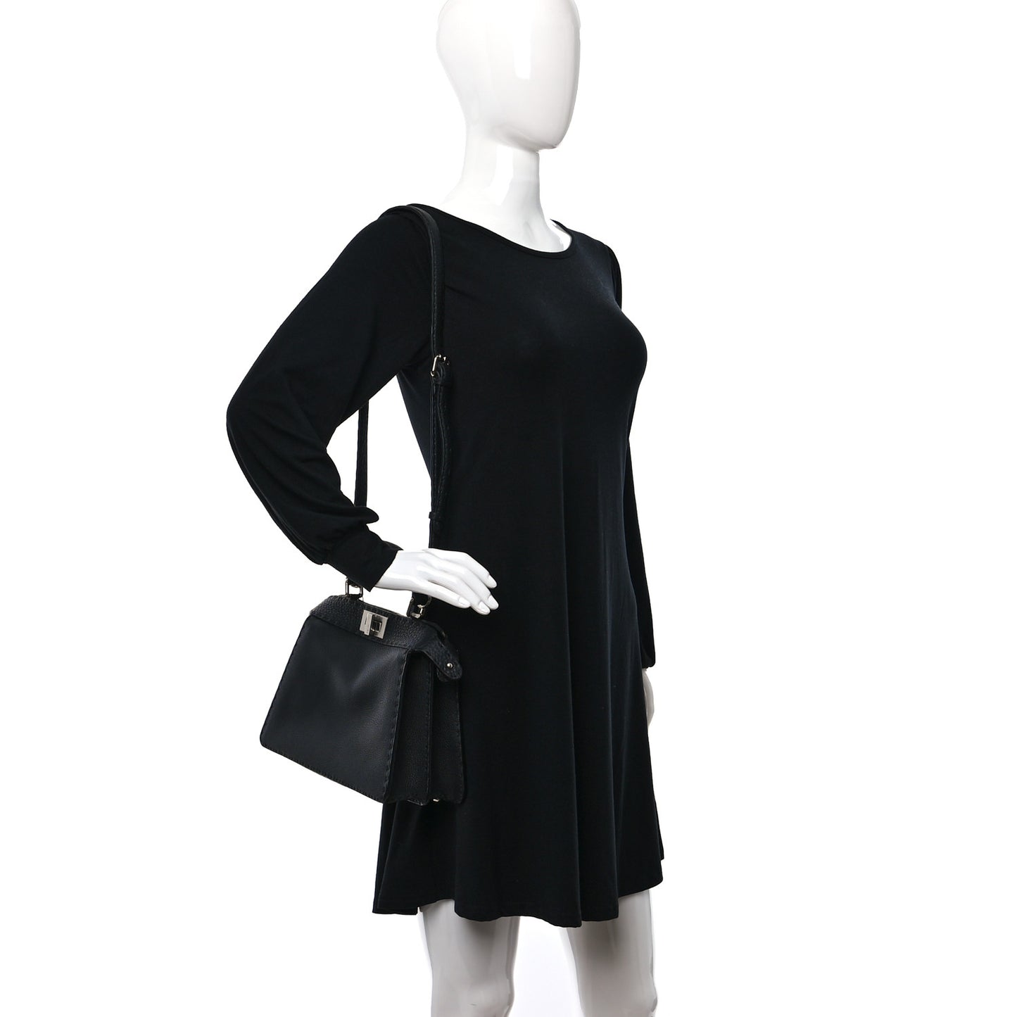 Cuoio Romano Selleria Chamois Small Peekaboo I SEE U Satchel Black Camel Sunflower
