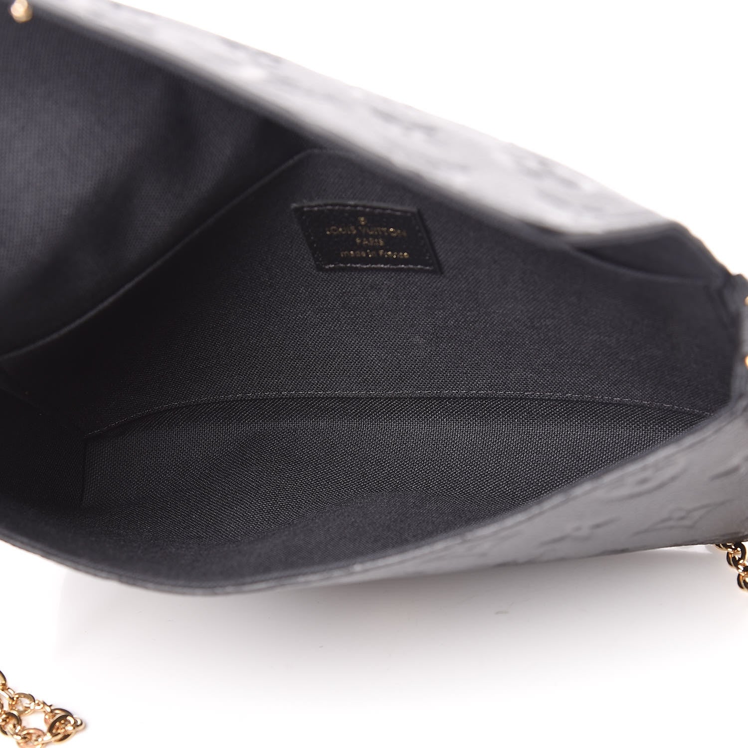 Louis Vuitton Empreinte Pochette Felicie Chain Wallet Black 6 of 12
