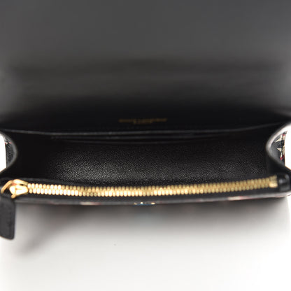 Saint Laurent Smooth Calfskin Star Print Monogram Kate Belt Bag Black Ivory Red 5 of 10