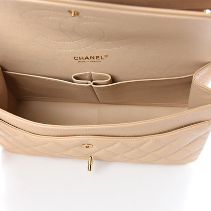 Chanel Caviar Quilted Jumbo Double Flap Beige Clair 4 of 9