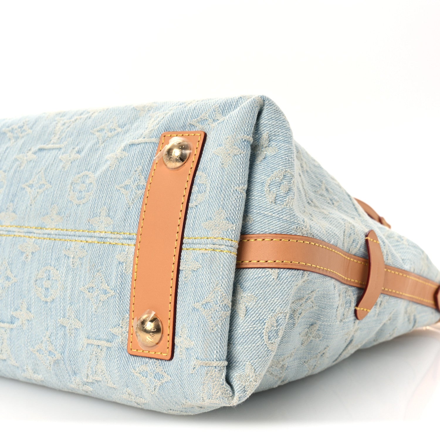 Louis Vuitton Monogram Denim CarryAll PM Sky Blue 10 of 10