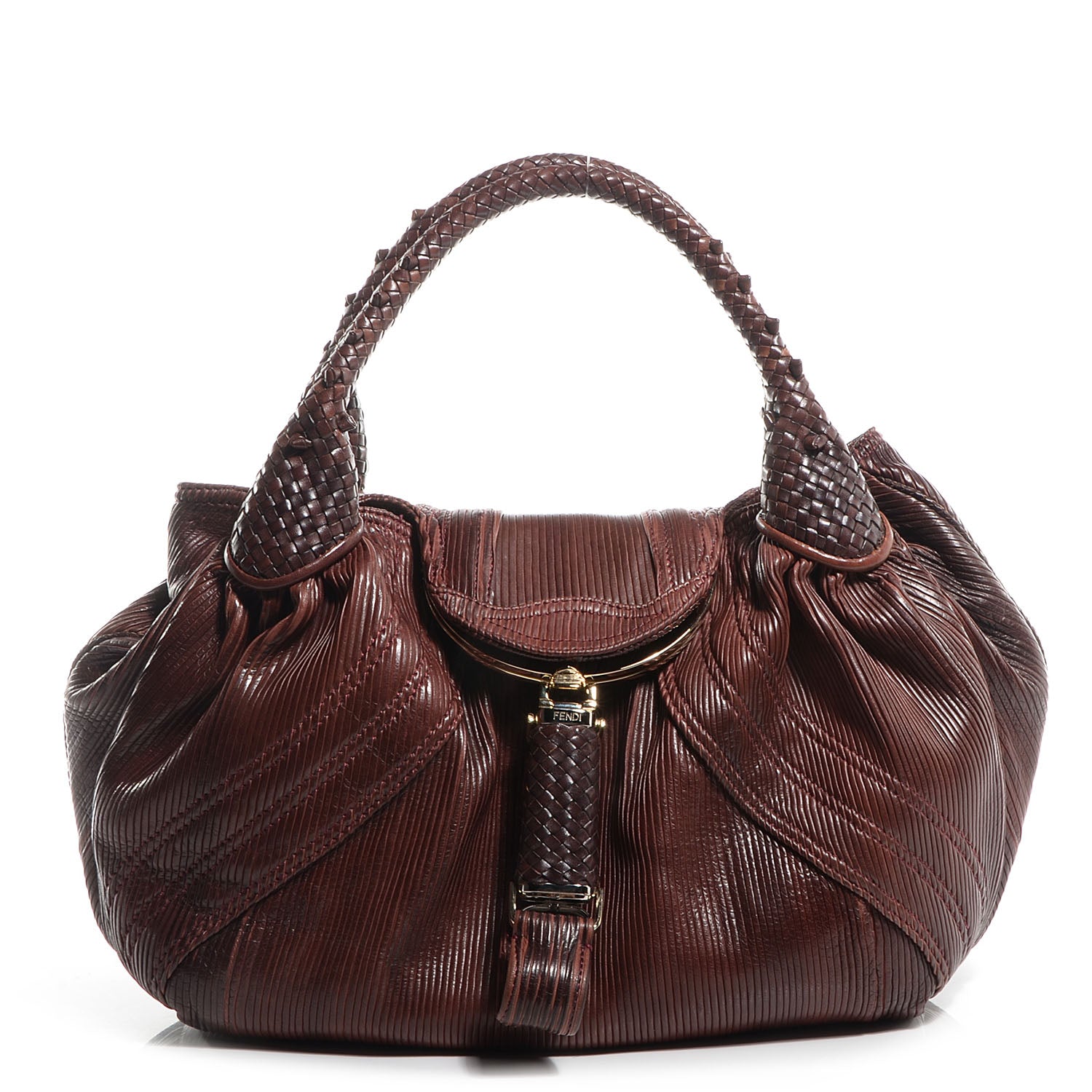 Fendi Corded Calfskin Spy Cherry 1 of 8