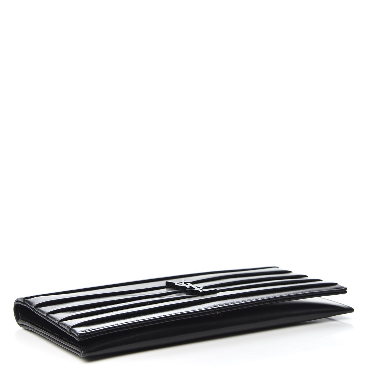Saint Laurent Calfskin Monogram Smoking Clutch Black 4 of 6