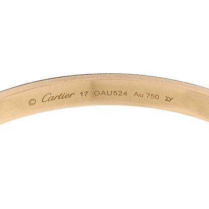 Cartier 18K Yellow Gold LOVE Bracelet 17 7 of 9