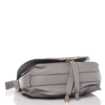 Chloe Calfskin Medium Marcie Round Crossbody Bag Cashmere Grey 4 of 7