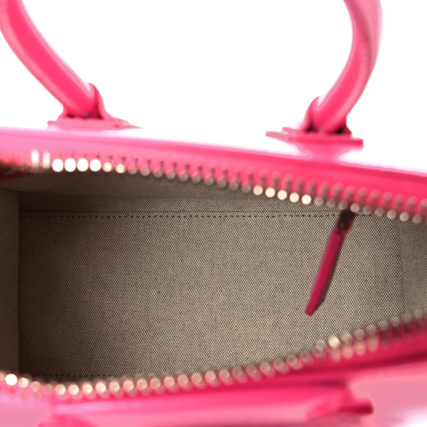 Shiny Lord Calfskin Mini Antigona Neon Pink