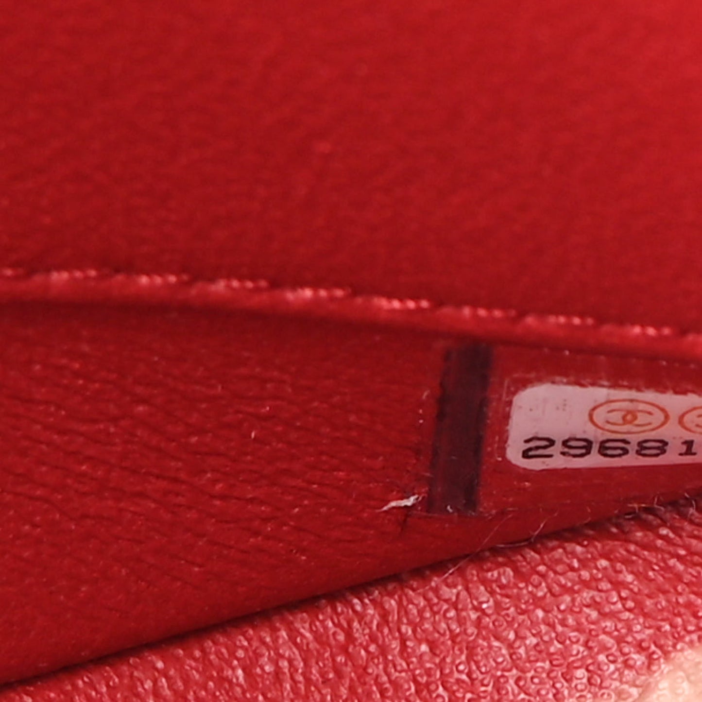 Lambskin Quilted Small Trendy CC Bowling Bag Red