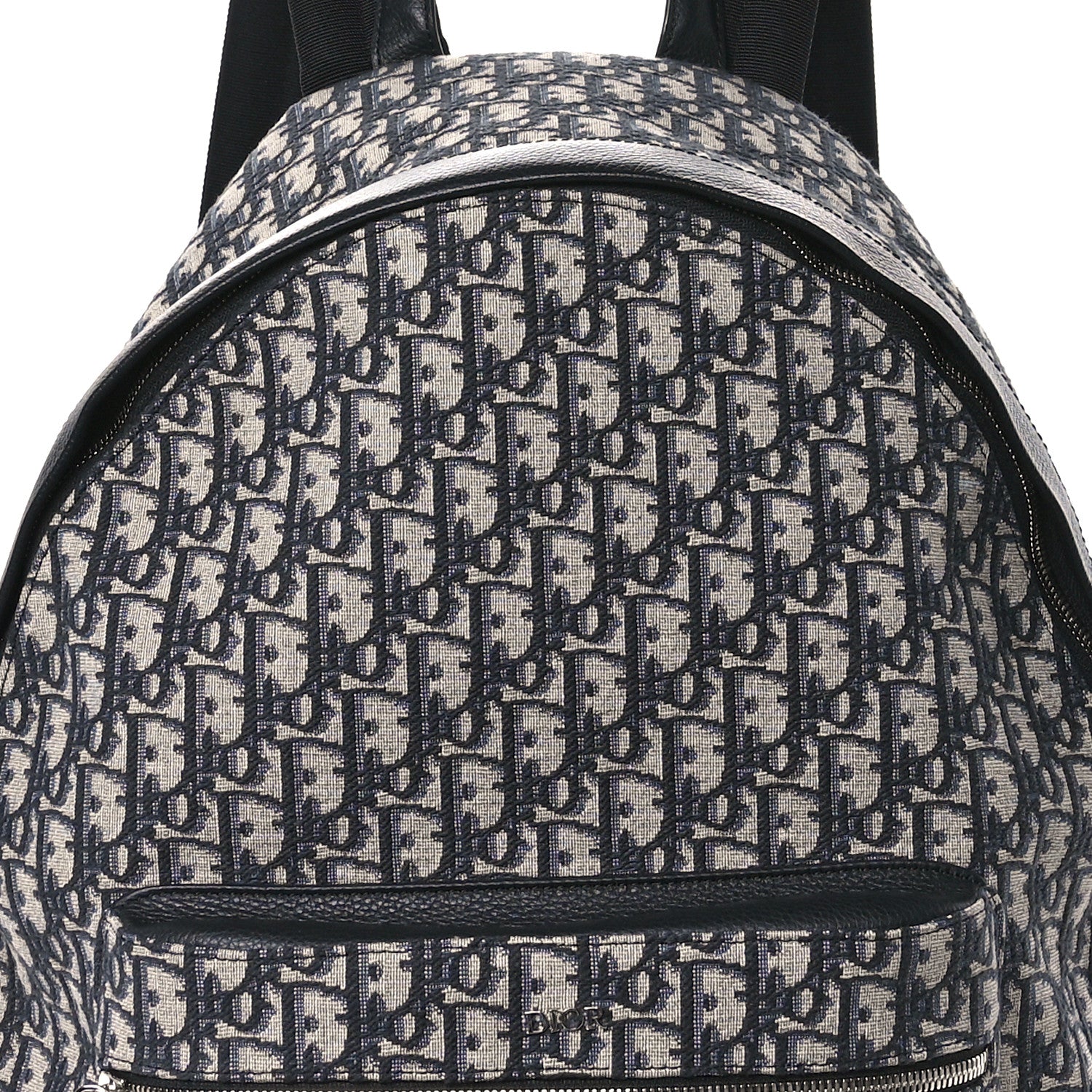 Christian Dior Oblique Calfskin Rider Backpack Beige Black 7 of 9