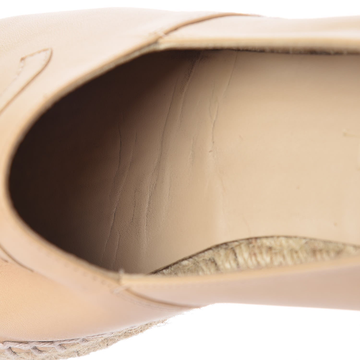 Chanel Lambskin CC Espadrilles 38 Beige Black 14 of 15