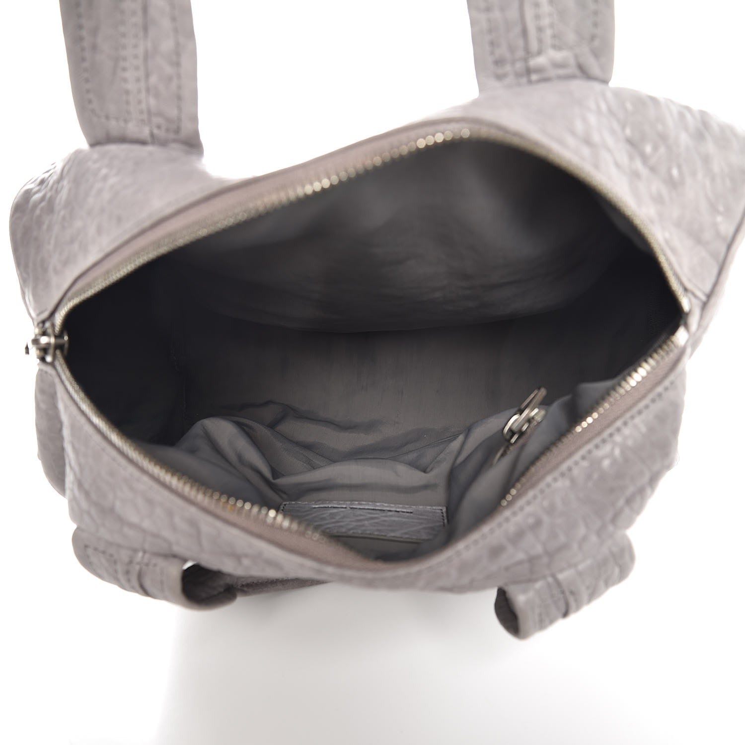 Alexander Wang Pebbled Lambskin Rocco Duffel Grey 5 of 14