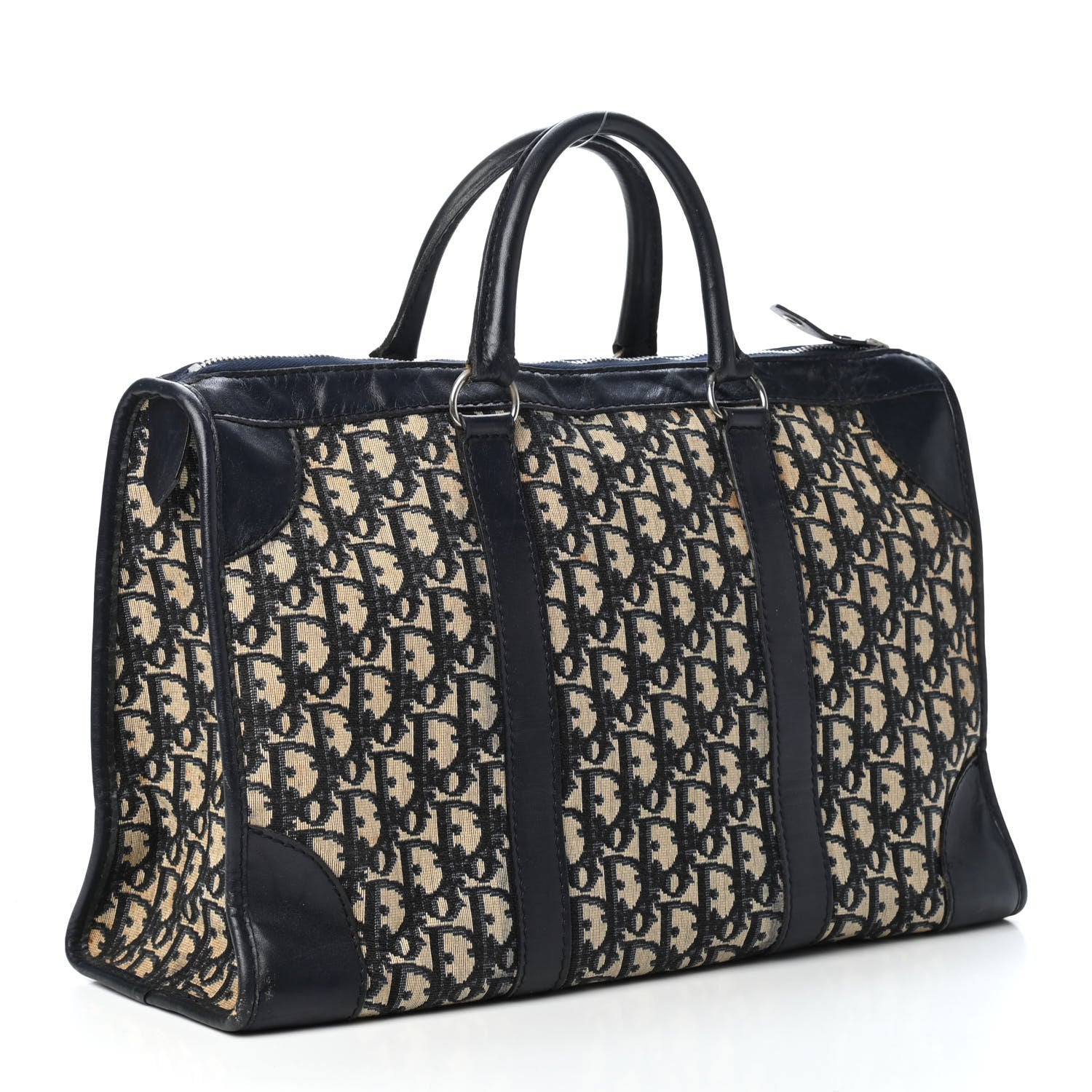 Christian Dior Monogram Duffle Navy Blue 2 of 6