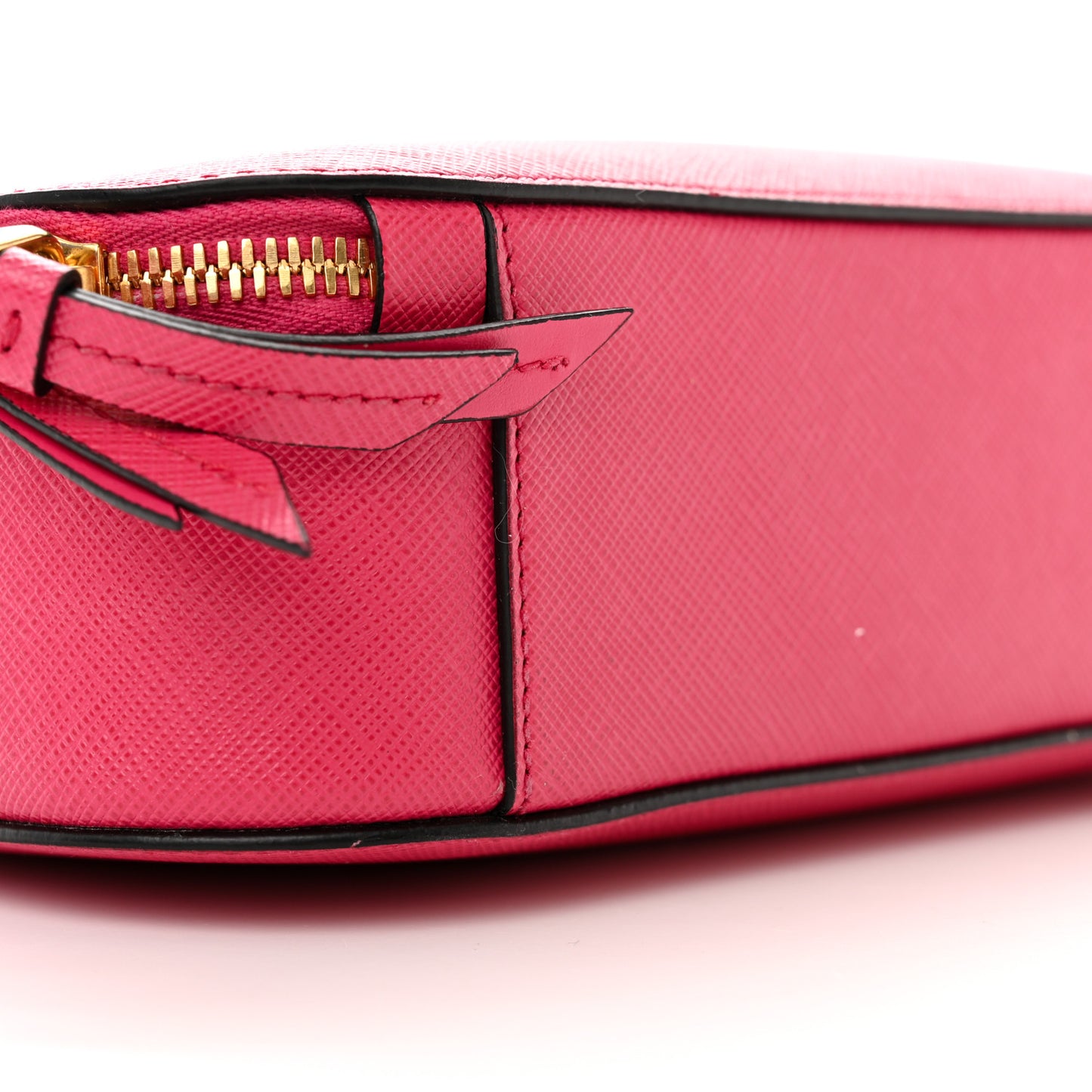 Saffiano Lux Odette Crossbody Magenta