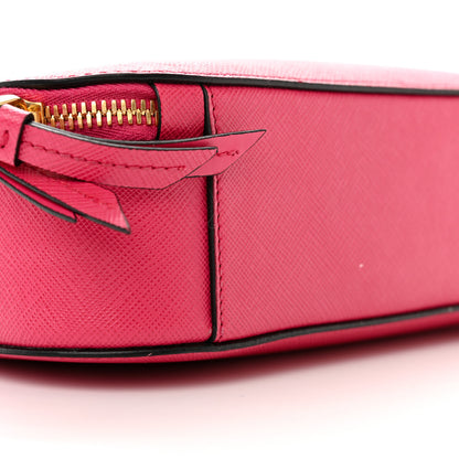 Prada Saffiano Lux Odette Crossbody Magenta 9 of 16