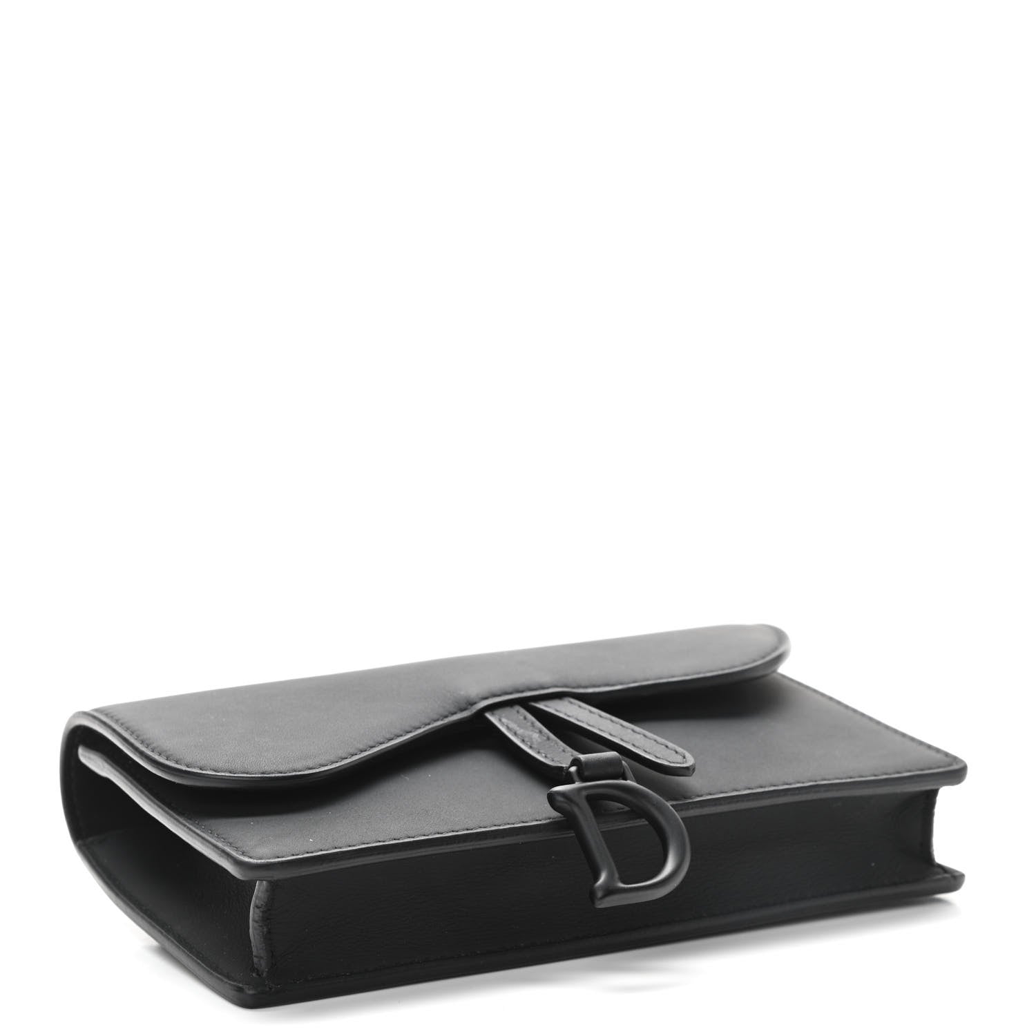 Christian Dior Ultra Matte Calfskin Saddle Belt Bag Black 3 of 9